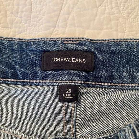 J. Crew Wide Leg Fray Hem Crop Jeans - 25 - Picture 3 of 10